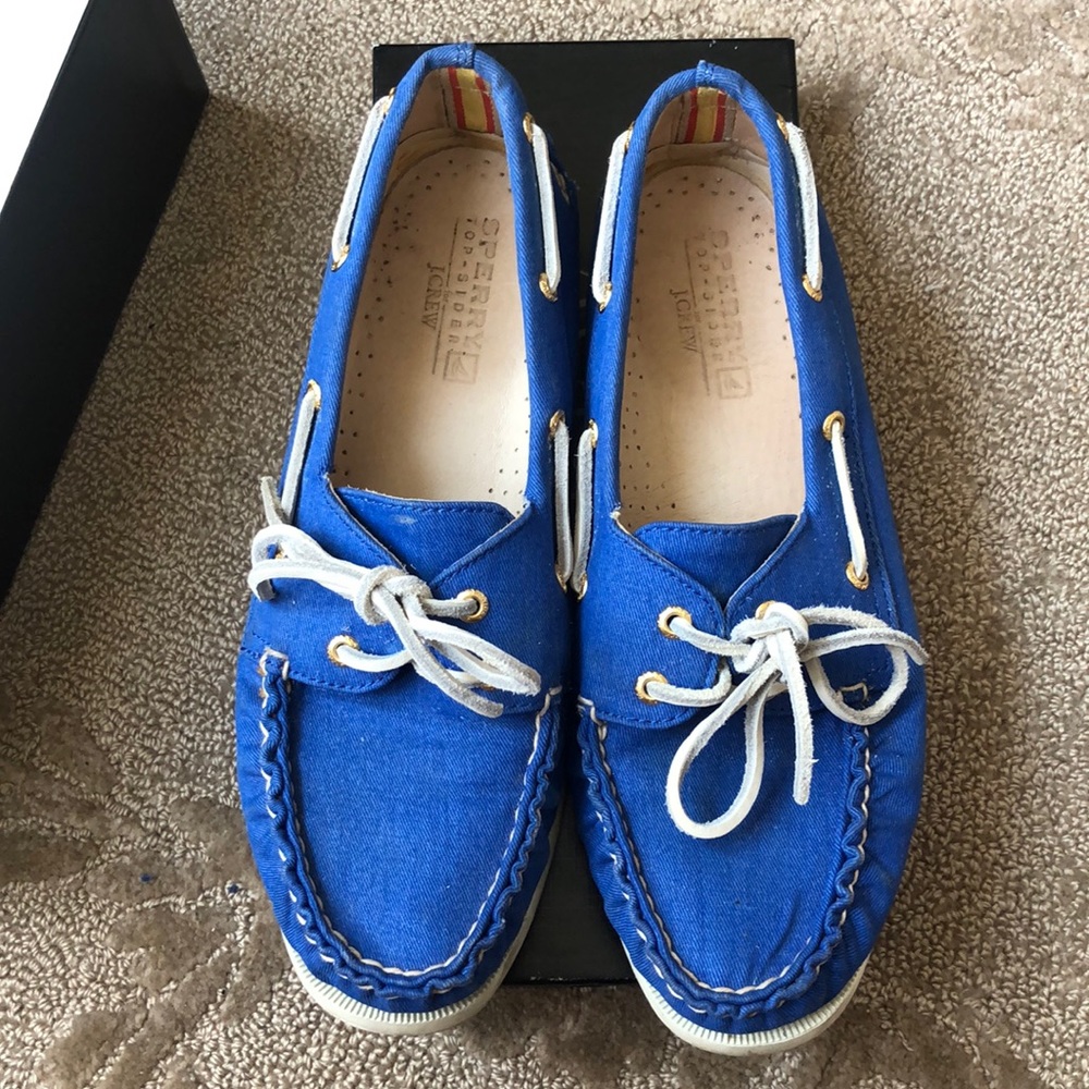 Blue Sperry Top-Sider for J Crew - Picture 1 of 4